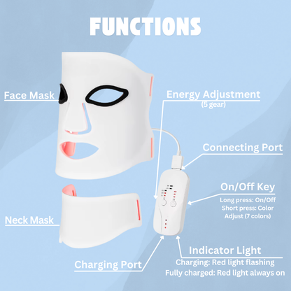 Light Therapy Face and Neck Mask + Gift