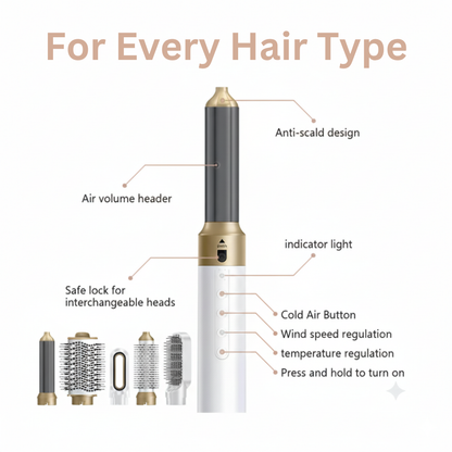5 in 1 Professional Hair Styler